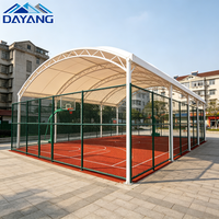 Sistema de Techo de Tela Tensada de Alta Calidad Resistente a los Rayos UV para Canchas de Baloncesto en Parques
