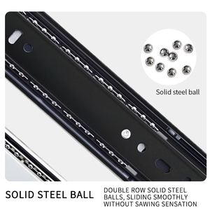 Factory Customization 40mm 45mm <strong>Slide</strong> Sliding for 20&quot; <strong>Soft</strong> Closing <strong>Drawers</strong> <strong>Push</strong> to <strong>Open</strong> <strong>Drawer</strong> <strong>Slides</strong> - Product Image 6
