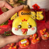 Kue Kering Bentuk Ular Tahun Baru 2025, Hiasan Frosting, Pipa Kue, Biskuit Kenyal, Dekorasi Tahun Ular, Hiasan Internet, Perayaan