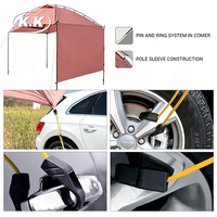Tente de protection solaire et d'intimité Kawagebo Kamp (KK) pour hayon de SUV, véhicule, MPV, camion