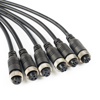 Fiche aviation droite GX12 2-7Pin non blindé-1M PVC/PUR Câble moulé Connecteur mâle/femelle