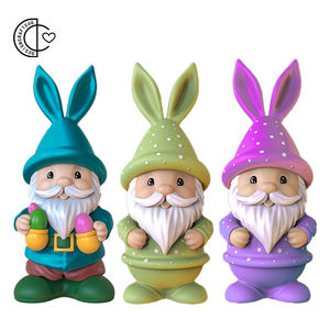 Vente en gros d'usine, gnome de jardin en résine personnalisé, décoration intérieure et extérieure en résine, OEM, petits gnomes en polyrésine, figurine - Product Image 2