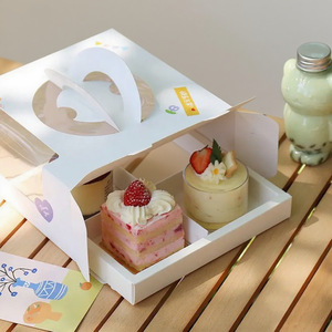 Bán Buôn Rõ Ràng Giấy Pastry Bánh Hộp Bao Bì Bánh Sinh Nhật Hộp Nhà Phân Phối Với Xử Lý - Product Image 2