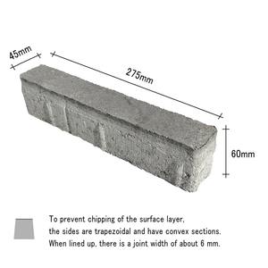 Màu Xám bê tông gạch 275x45x60mm hiện đại bên ngoài lát viền vườn đá Nhật Bản P14-16 - Product Image 3