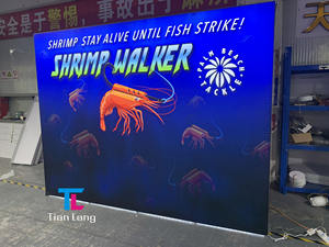 Nouveau design personnalisé aluminium léger facile à installer LED rétroéclairé 10x10 stand de toile de fond exposition Pop Up présentoir - Product Image 3