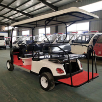 Voitures de golf électriques 4x4, chariots de golf chinois économiques, 6 places, batterie lithium 72V, mini-voitures de golf, voitures de rue incluses