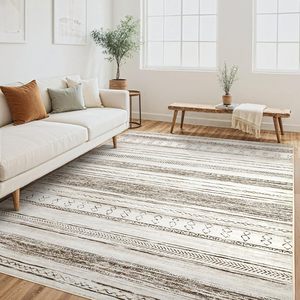Grande tappeto morbido marocchino bohémien interno moquette lavabile Set tappeto salotto tavolo da pranzo arredamento casa ufficio fattoria - Product Image 4