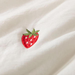 Couverture d'été brodée, couette légère et respirante en microfibre lavée, jeté de lit doux et rafraîchissant - Product Image 4