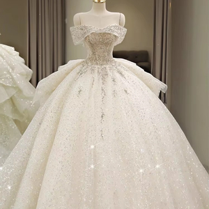 Nouvelle Robe de Mariée Femme Coupe A-Line pour Soirée, Style Simple et Élégant, Effet Amincissant - Product Image 1