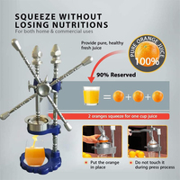 Presse-agrumes manuel commercial Portable fruits Orange grenade presses à froid extracteur Machine