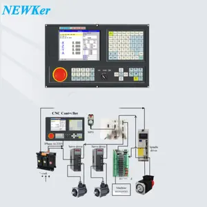 NEWKer नियंत्रण किट सीएनसी 2 कुल्हाड़ियों 4 अक्ष बॉक्स डिजिटल ड्रिलिंग मिलिंग और पीस सीएनसी रूटर नियंत्रक पैनल