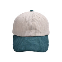 Casquette de baseball sportive d'extérieur personnalisée en velours côtelé Dobby à 6 panneaux avec logo brodé – Vente en gros