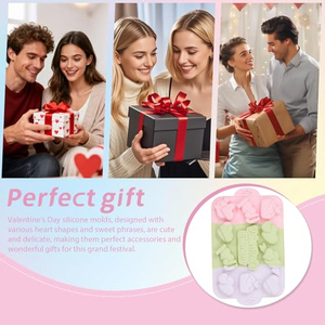 Molde para Pastel en Forma de Corazón de 11 Cavidades para el Día de San Valentín, LFGB Platinum, Antiadherente, Libre de BPA, de Silicona, para Pasteles de Mousse - Product Image 4