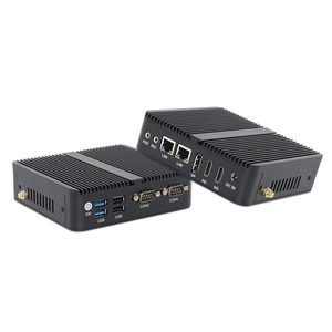 มินิพีซีอุตสาหกรรมขนาดกะทัดรัดยอดนิยม Alder Lake-N N100 Quad Cores 4 เธรด พอร์ต LAN แบบ Dual GbE รองรับจอแสดงผล 3 จอ HD  DDR4 รุ่นใหม่ NPC-A - Product Image 1