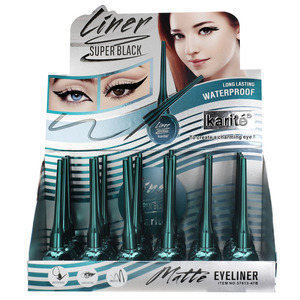 Crayon <span class=keywords><strong>Gel</strong></span> Liquide Waterproof Noir Délicat Karité 5ml pour les Yeux, Maquillage Cosmétique, Produit de Beauté, Tube à Marque Privée avec <span class=keywords><strong>Pinceau</strong></span> - Product Image 2