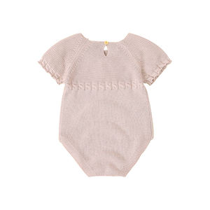 Mimixiong usine coton bébé vêtements d'été en gros neutre doux à manches courtes bébé vêtements tricotés fille et garçon ropa <span class=keywords><strong>bebe</strong></span> - Product Image 2