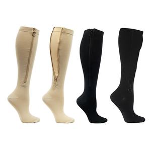 <span class=keywords><strong>Calcetines</strong></span> <span class=keywords><strong>de</strong></span> Compresión hasta la Rodilla Transpirables Personalizados OEM con Cremallera - Product Image 2