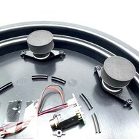 Plateau de déclenchement pour batterie électronique de 12 pouces avec prise jack 6,3 mm et 6 cônes en mousse