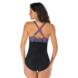 Maillot <span class=keywords><strong>de</strong></span> <span class=keywords><strong>bain</strong></span> pour femmes <span class=keywords><strong>de</strong></span> style plage à col en V profond et à blocs <span class=keywords><strong>de</strong></span> couleur, tissu durable, antidérapant, bretelles fines, pour l'Australie - Product Image 5