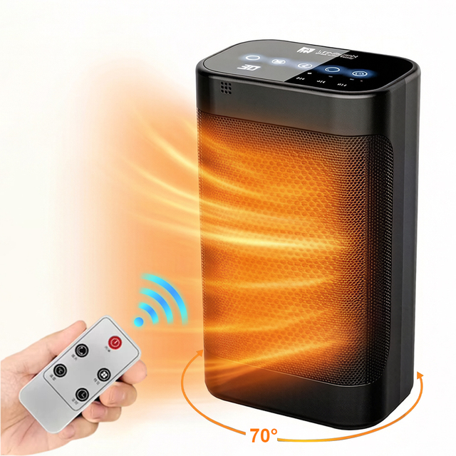 Quiet Operation Energy-Efficient PTC Fan Heater Freestanding Portable Eco-friendly Home Heater for Winter