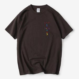 Rapper <span class=keywords><strong>Cactus</strong></span> <span class=keywords><strong>Jack</strong></span> Rainbow T-shirt con stampa alfabetica Hip Hop qualità cotone maniche corte uomo donna top oversize - Product Image 6