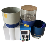 Polisseuse magnétique humide et sèche Hengda 6L pour bagues en diamant, bijoux en or, finition liquide, composants de moteur, acier, facile à utiliser