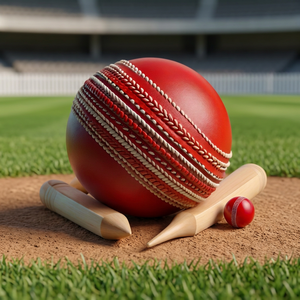 Ballon de cricket en cuir rouge cousu à la main JNA Group (2,6 lb) pour l'entraînement et les matchs de cricket - Product Image 3
