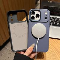 Étui magnétique en PC et TPU à texture 3D pour iPhone 16e, coque de téléphone avec boutons métalliques ronds uniques pour iPhone 16 Pro Max
