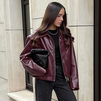 Veste en polyester de style moto 2026, nouvelle mode ample, veste pour femmes transfrontalière