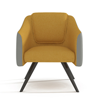 Fauteuils de salon au design moderne, en bois et métal, avec accoudoirs, pour les visiteurs VIP, les salles d'attente, les bureaux et les espaces publics