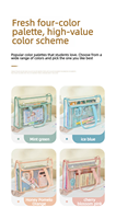 Porte-documents transparent en PVC imperméable grande capacité format A4 avec compartiment pour le rangement scolaire et de bureau