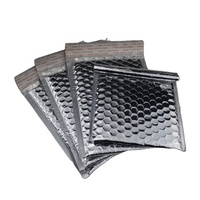 Pochette à bulles en aluminium d'aluminium, sac glacière plat pour expédition chaîne froide, courrier isolé