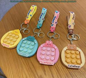 Porte-clés Pop It Animal Mignon, Jouet Maze Double Face et Bulles <span class=keywords><strong>à</strong></span> Presser, Anneau Anti-Stress pour Enfants et Adultes - Product Image 5