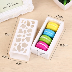 Boîtes à macarons, biscuits et chocolats en papier kraft écologiques, simples et très vendues, avec fenêtre, pour emporter et pique-nique - Product Image 4