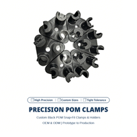 Pièces en POM bleu usinées sur commande par CNC, pinces et supports résistants à l'usure pour l'industrie et l'automobile