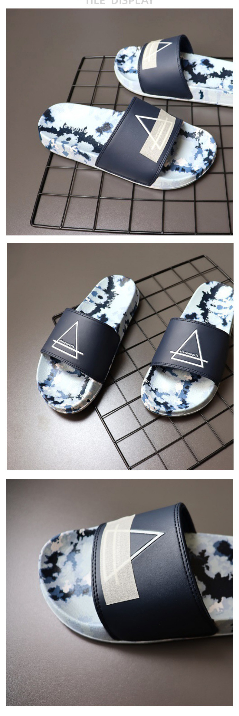 Custom Logo Boys Slides EVA PVC Indoor Sandals Wholesale Men Slippers and Shoes
