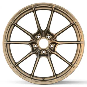 Cerchi in lega per auto 5 fori 5x120 5x112 5x114.3 spazzolato bronzo lucidato bordo ruota forgiato per Lynk & Co 03 08 Geely Galaxy L6