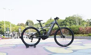 Vélo électrique de montagne tout suspendu en carbone LIAO 2025 NOUVEAU, vente chaude, Bafang M560, batterie cachée sans fil, télécommande, post 500W Ebike - Product Image 3