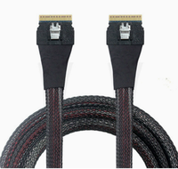 Câble de données interne SlimSAS SFF 8654 8I 24 Gbit/s avec loquet de verrouillage pour contrôleur RAID, disque dur, SSD, backplane – Vente en gros
