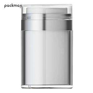 PMMA 15-100g Cylinder Shape Airless <b>Pump</b> Cream Jar Refillable Lotion <b>Dispenser</b> Portable Luxury Skincare <b>Bottle</b> - Product Image 1