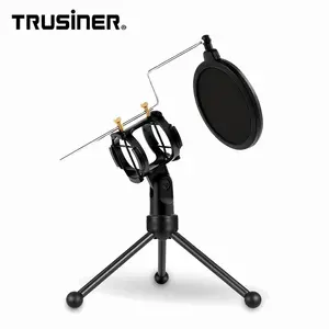 Factory Wholesale Custom Adjustable Mic Holder Prices With Microphone Bracket And Stand For Chat Recording Meeting