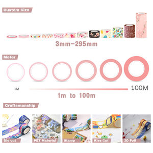 Nastro adesivo Vintage epistola isola Washi lettera forma fustagliata per Journaling e Scrapbooking nastro adesivo per ufficio - Product Image 2