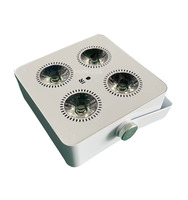 Mini projecteur LED sans fil de haute qualité 4x18W RGBWAUV 6-en-1 avec batterie et Wi-Fi pour scène