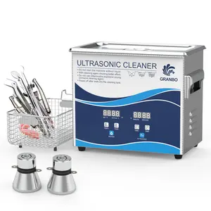 Digital Degas Dental Ultrasonic Cleaner 3.2L For Medical Instrument Denture Retainers Aligners Brace