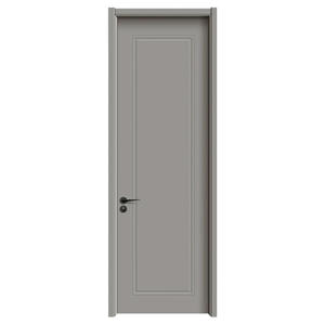 Puerta de madera maciza de diseño moderno Panel de cristal de carbono antiguo Chapa Premium Precio de fábrica Resistente a la humedad para uso interior - Product Image 5