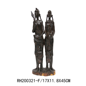 Estatuilla Artificial, esculturas <span class=keywords><strong>de</strong></span> arte africano, poliresina, madera <span class=keywords><strong>de</strong></span> ébano, talla a mano, estatua <span class=keywords><strong>de</strong></span> mujer africana para decoración <span class=keywords><strong>de</strong></span> accesorios para el hogar - Product Image 2