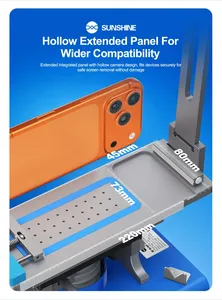 SUNSHINE S-918F Plus V2.0 Metall-Bildschirmseparator 30-150°C Geräuscharme Starke Saugpumpe 4-Stufen-Speicher für Gebogenes und Flaches Handyglas - Product Image 4