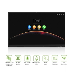 จอภาพอัจฉริยะ 4K พร้อมบอร์ด LCD รองรับ Wifi หน้าจอสัมผัสแบบอินเทอร์แอคทีฟสำหรับการสอนและการประชุม - Product Image 2