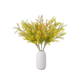 CallaFloral - Ramas Artificiales de Ajenjo Dorado, Color Amarillo Naranja, Plástico, Decoración Interior para el Hogar, Arreglos Florales para Bodas - Product Image 5