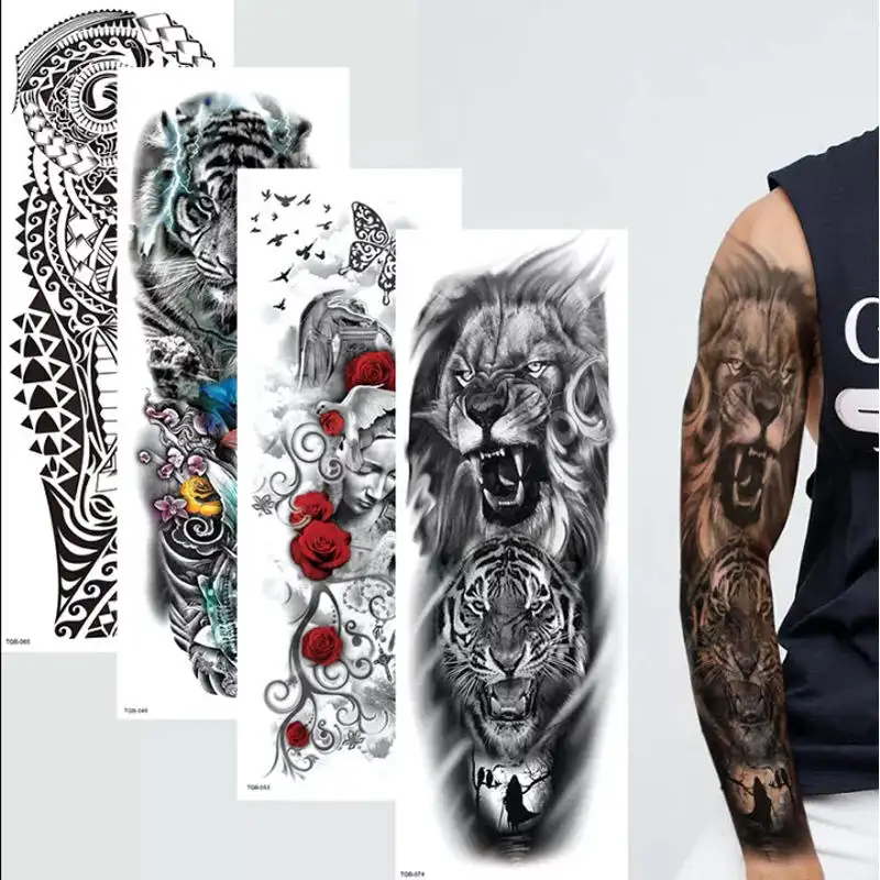 Aanpassen Groothandelsprijs Top Verkoop Premium Semi-Permanente Tijdelijke Tattoo Stickers Tattoo Coole Foto 'S Gemakkelijk Te Gebruiken